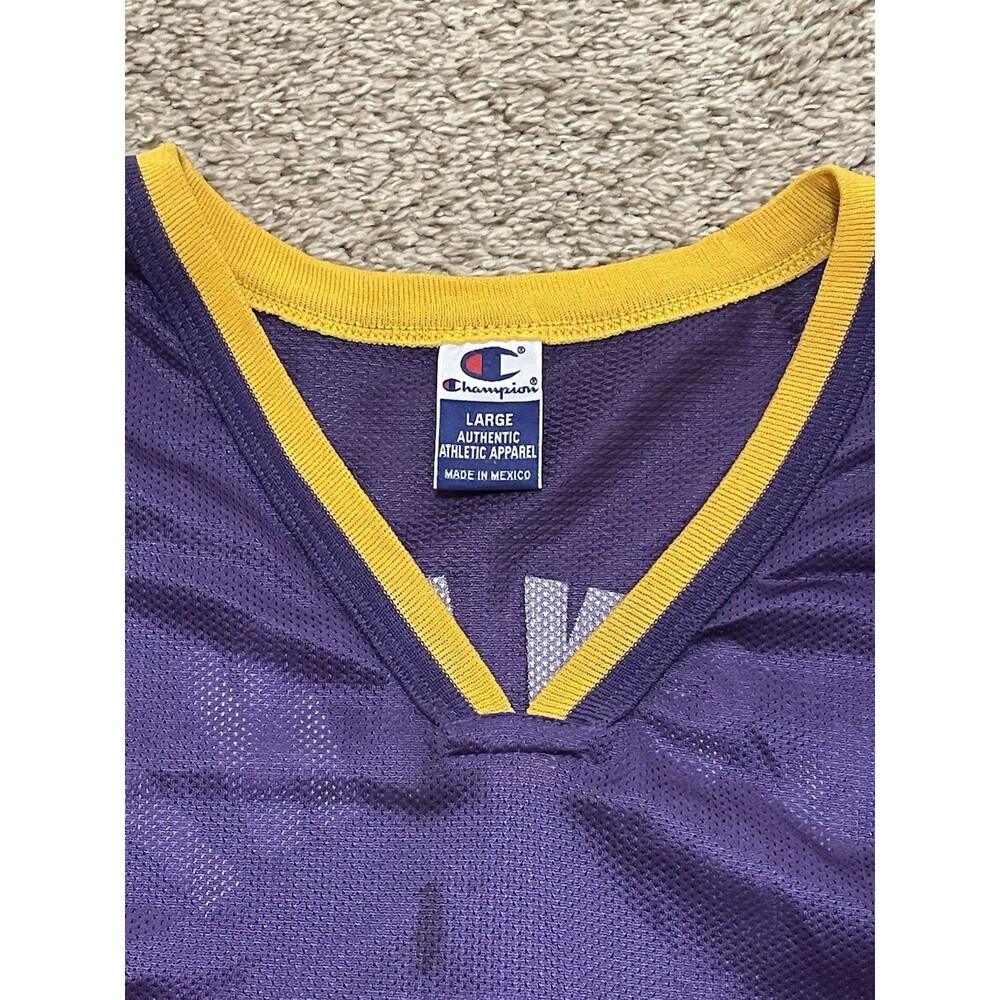 Rare Kobe Bryant Los Angeles Lakers #8 NBA Champion VTG 90s Jersey Mens L - Picture 5 of 5